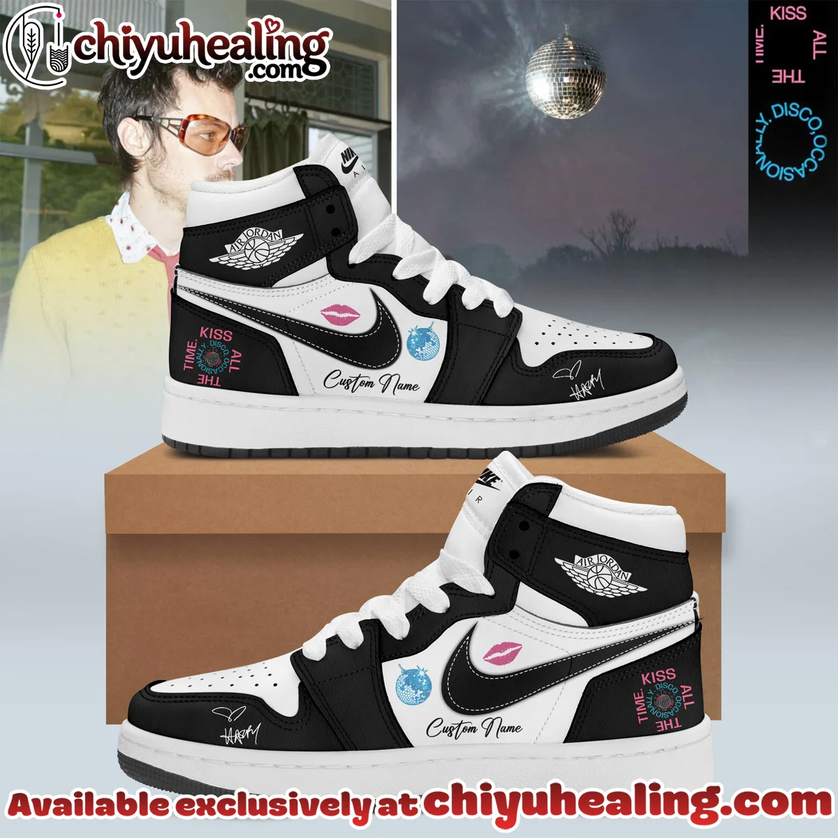 HStyles Kiss All The Time Disco Occasionally Custom Air Force 1 & Jordan 1 Shoes (Release 18)