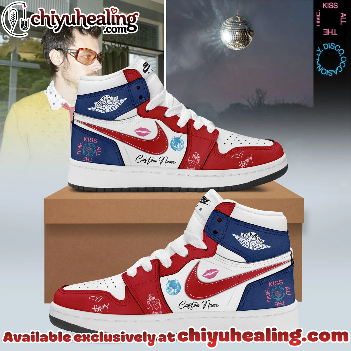 HStyles Kiss All The Time Disco Occasionally Custom Air Force 1 & Jordan 1 Shoes - Series 15