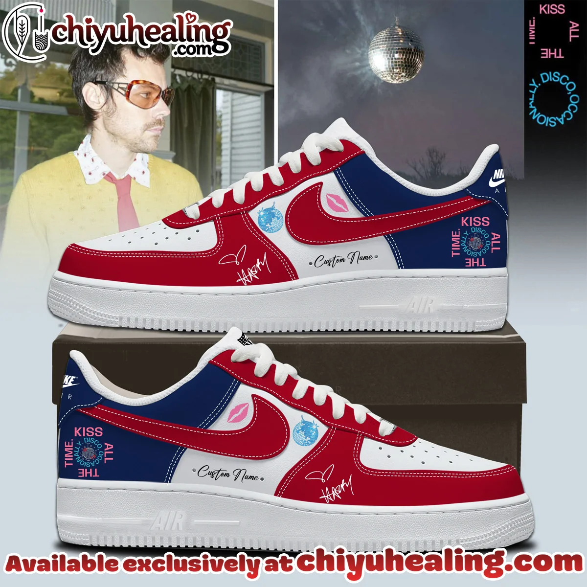 HStyles Kiss All The Time Disco Occasionally Custom Air Force 1 & Jordan 1 Shoes - Series 19