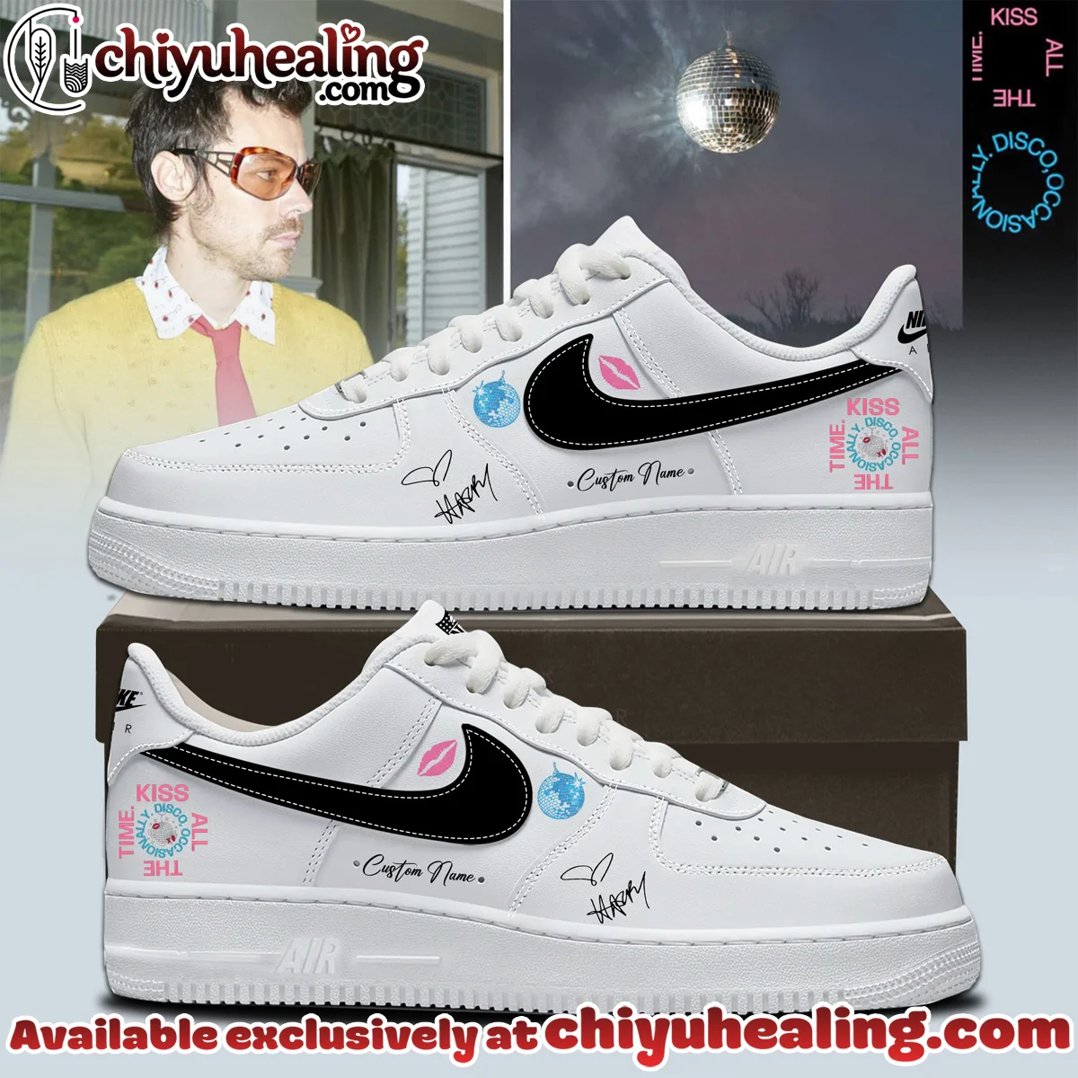 HStyles Kiss All The Time Disco Occasionally Custom Air Force 1 & Jordan 1 Shoes - Series 25