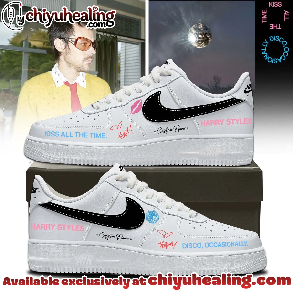 HStyles Kiss All The Time Disco Occasionally Custom Air Force 1 & Jordan 1 Shoes - Series 33