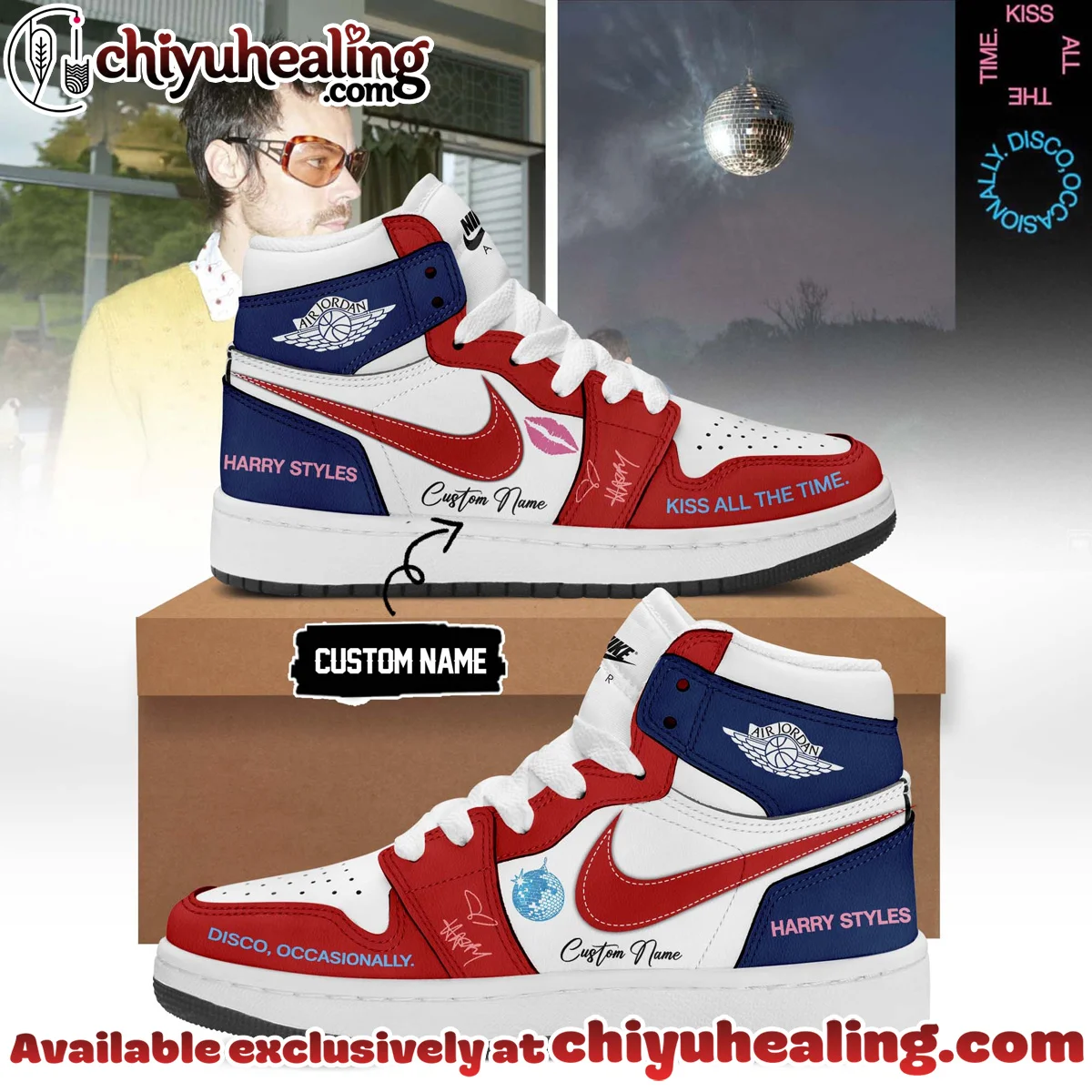 HStyles Kiss All The Time Disco Occasionally Custom Air Force 1 & Jordan 1 Shoes - Variant 32