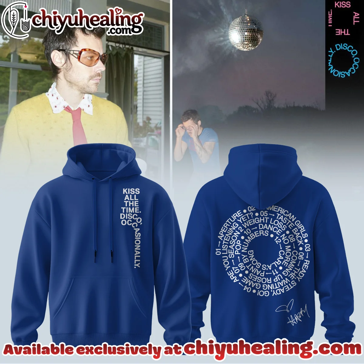HStyles Kiss All The Time Disco Occasionally Shirt & Hoodie (Design 4)