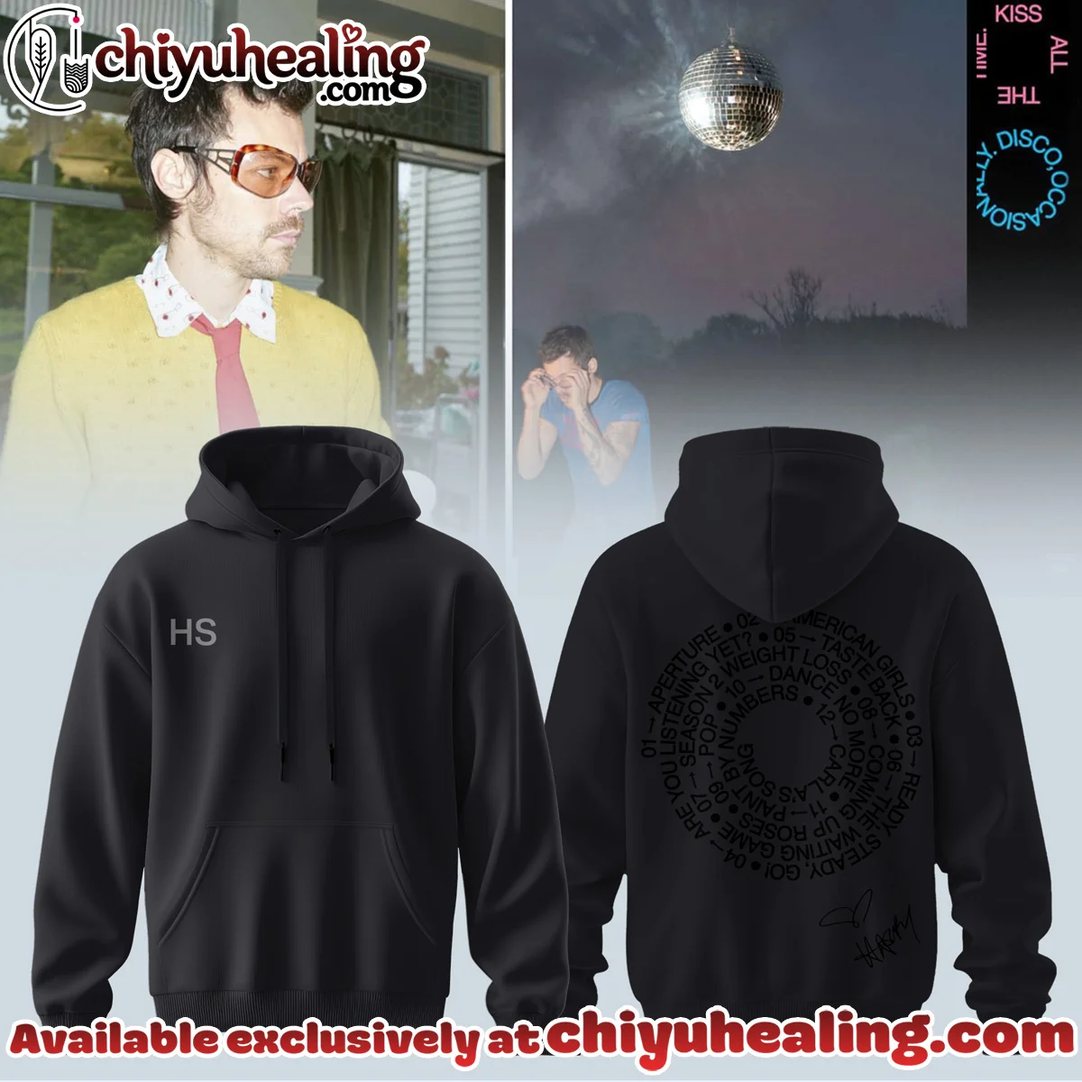 HStyles Kiss All The Time Disco Occasionally T-Shirt & Hoodie (Design 1)