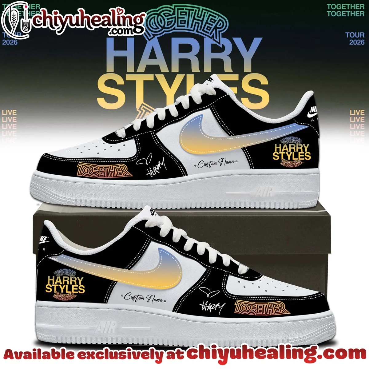 HStyles Together Together Tour Custom Air Force 1 & Jordan 1 Shoes [Drop 15]