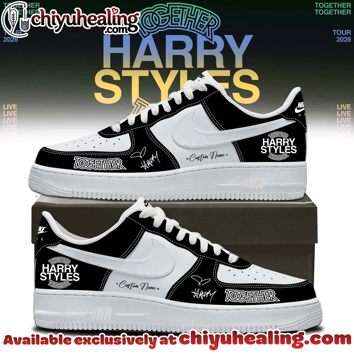 HStyles Together Together Tour Custom Air Force 1 & Jordan 1 Shoes - Part 20