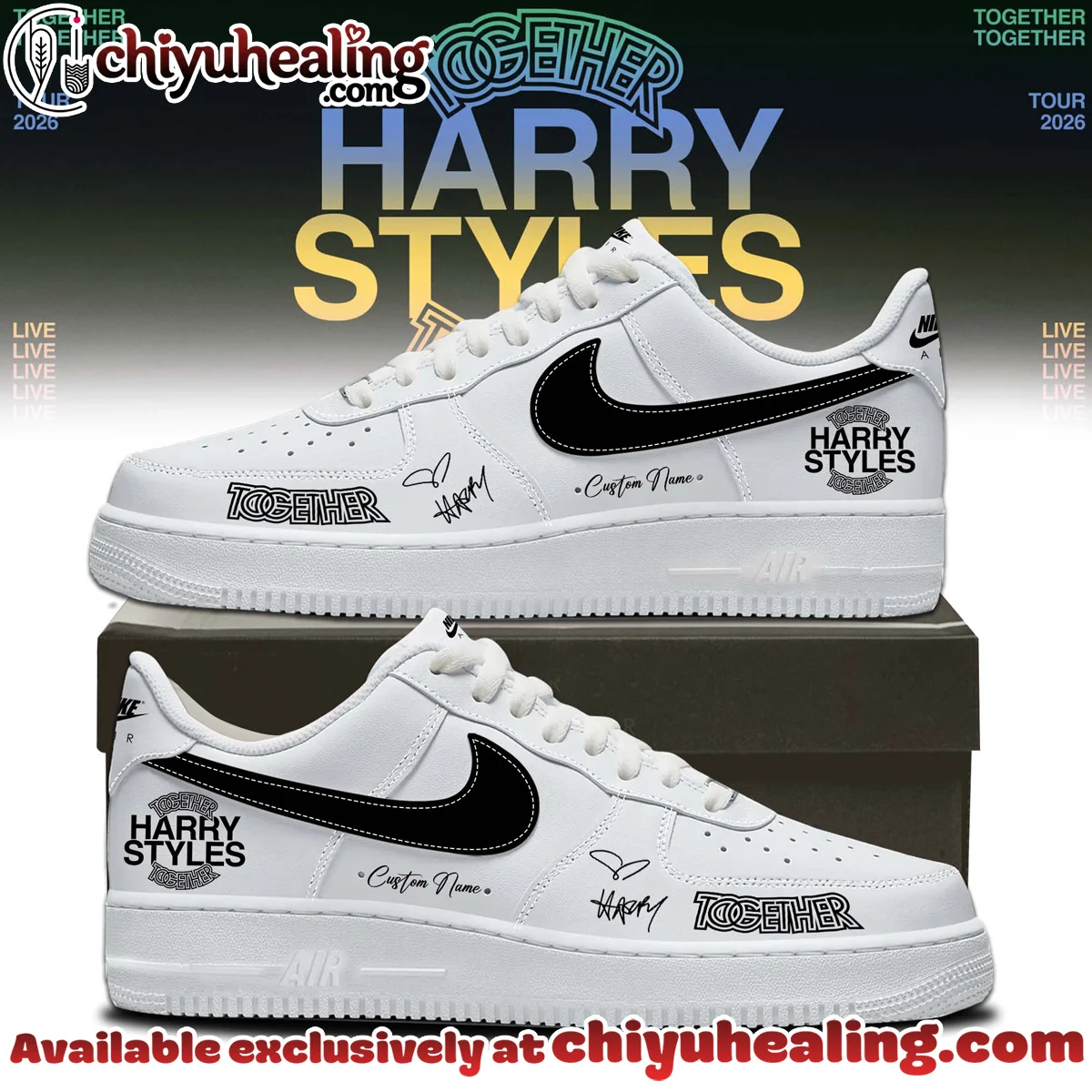 HStyles Together Together Tour Custom Air Force 1 & Jordan 1 Shoes - Variant 21