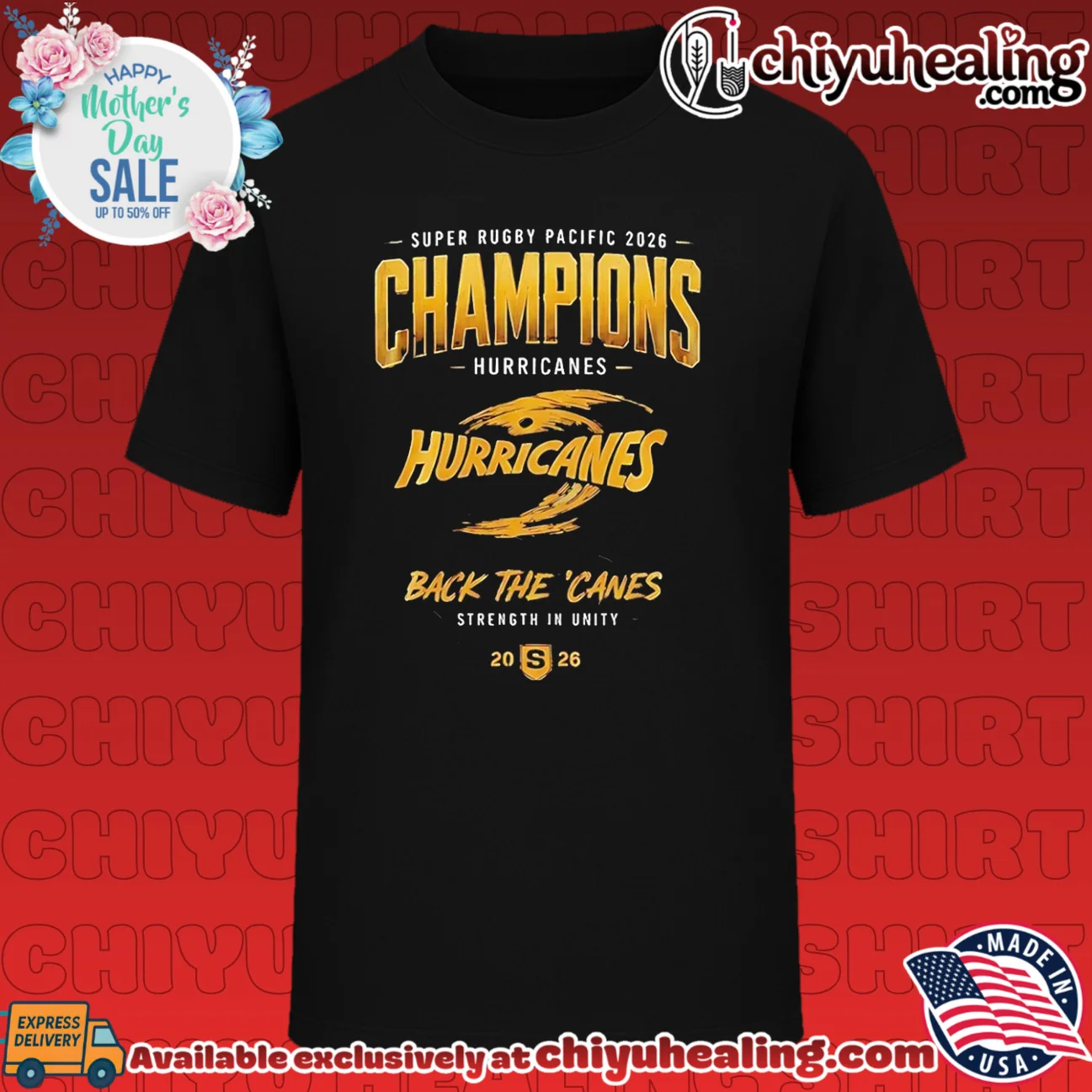 Hurricanes Rugby Super Rugby Pacific Champions 2026 logo shirt & hoodie