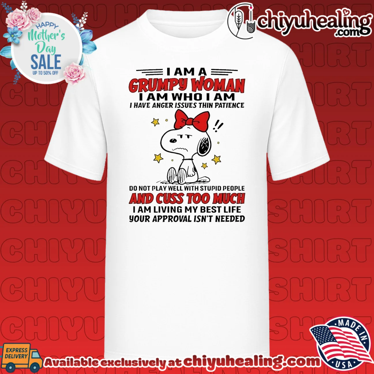 I am a grumpy woman I am who I am I have anger issues thin patience Snoopy shirt & hoodie