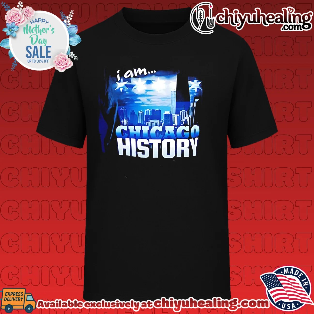 I am Chicago history skyline vintage shirt
