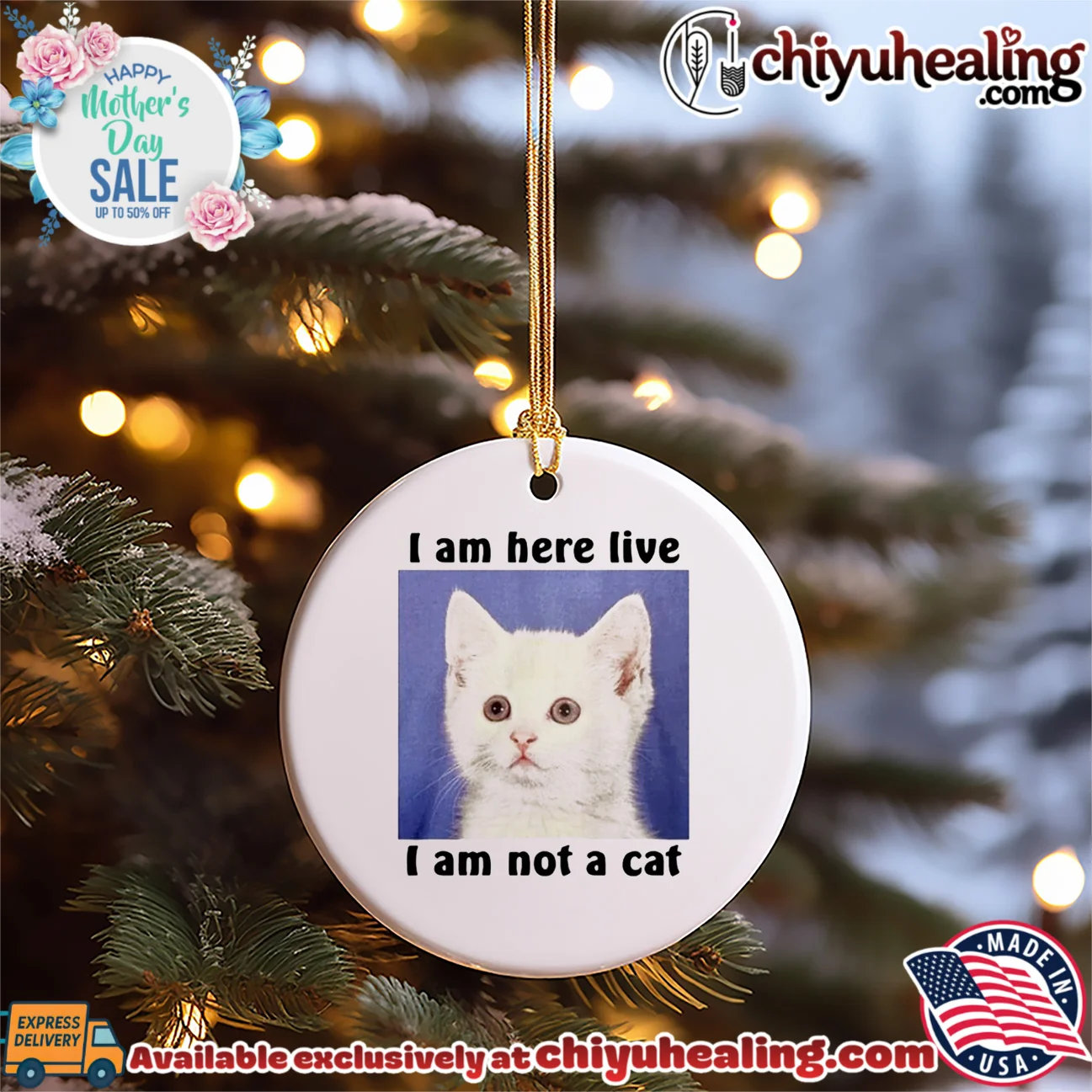 I am here live I Am Not A Cat custom shirt & hoodie | Gift Idea 2026 I am here live I Am Not A Cat