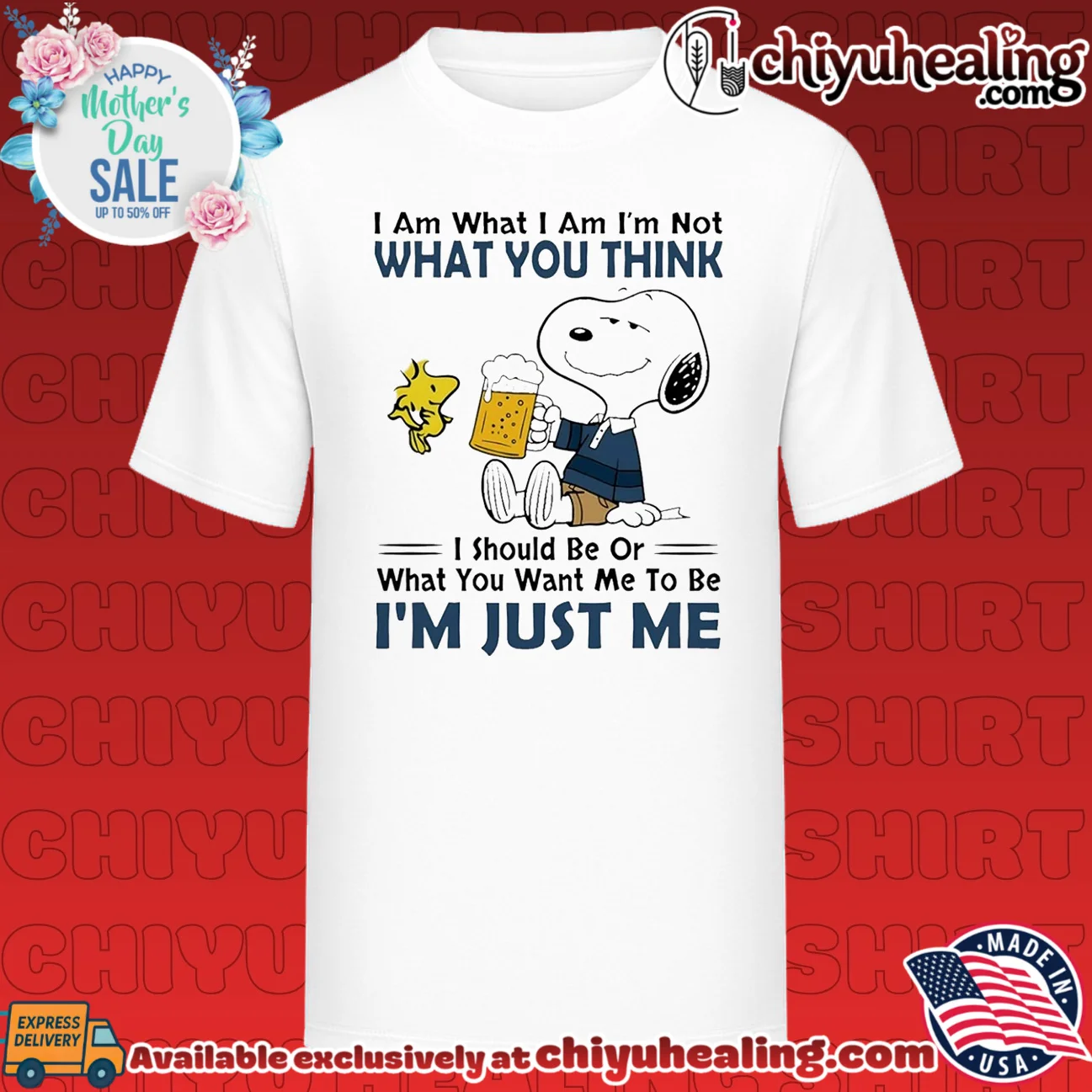 I Am Just Me Snoopy Drinking Beer Peanuts