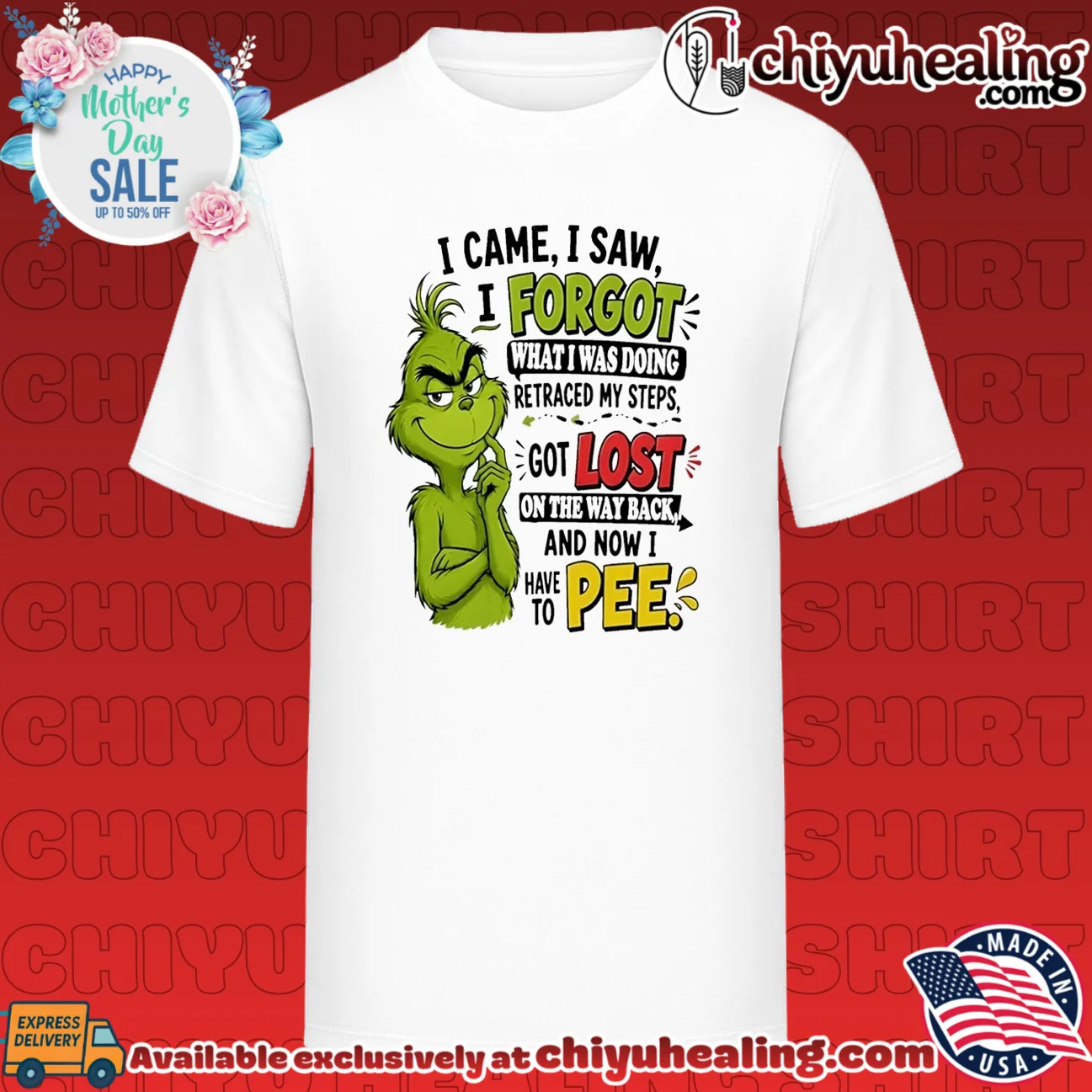 I came I saw I forgot what I was doing retraced my steps got lost on the way back Grinch