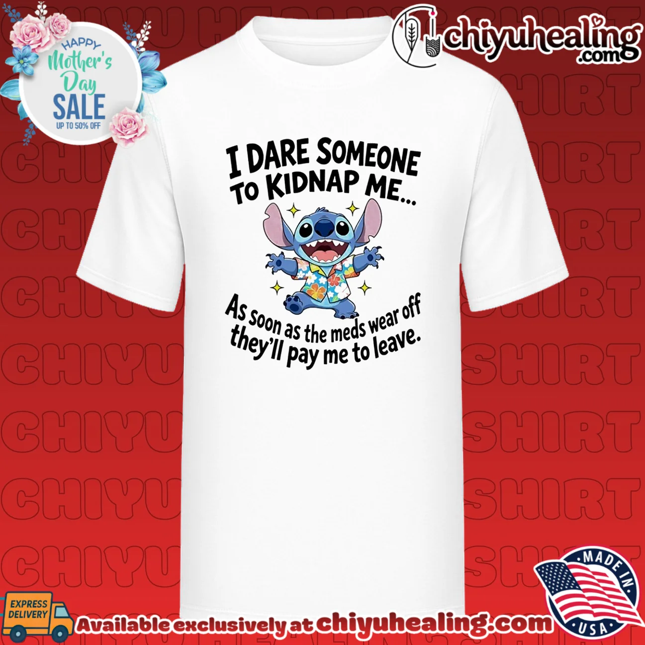 I Dare Someone to Kidnap Me Stitch Funny Quote shirt & hoodie