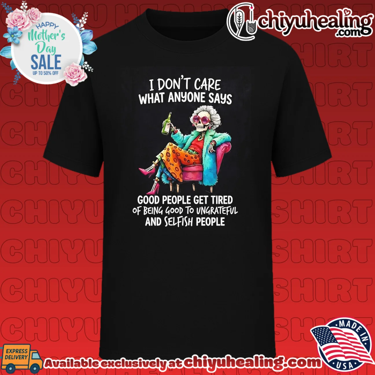 I don't care what anyone says good people get tired grandma skeleton