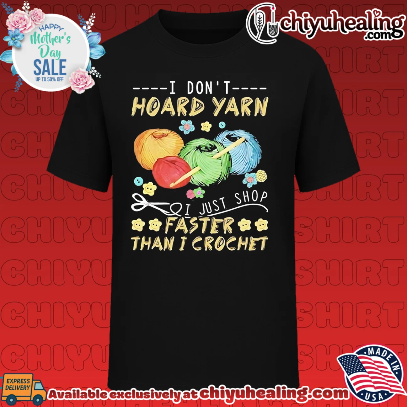 I don't hoard yarn I just shop faster than I crochet