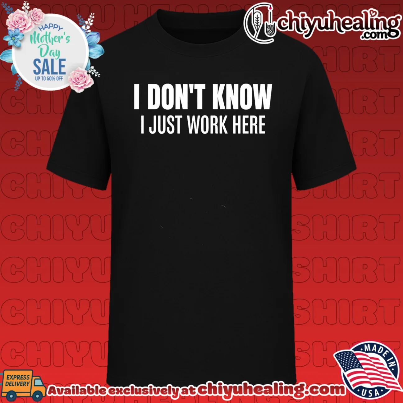 I don't know I just work here text