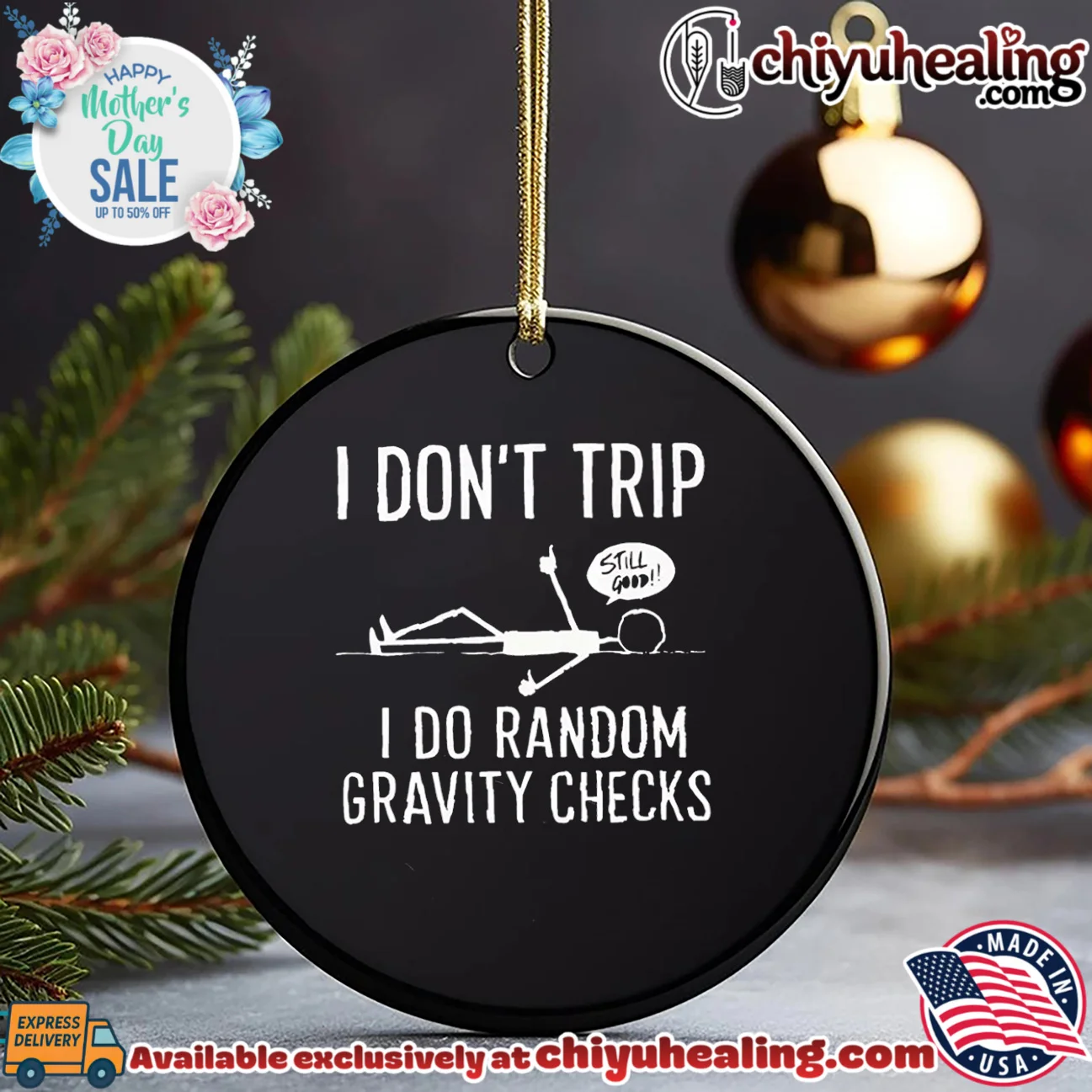 I don't trip I do random gravity checks stick man classic shirt & hoodie | Aesthetic Apparel I don't trip I do random gravity checks stick man