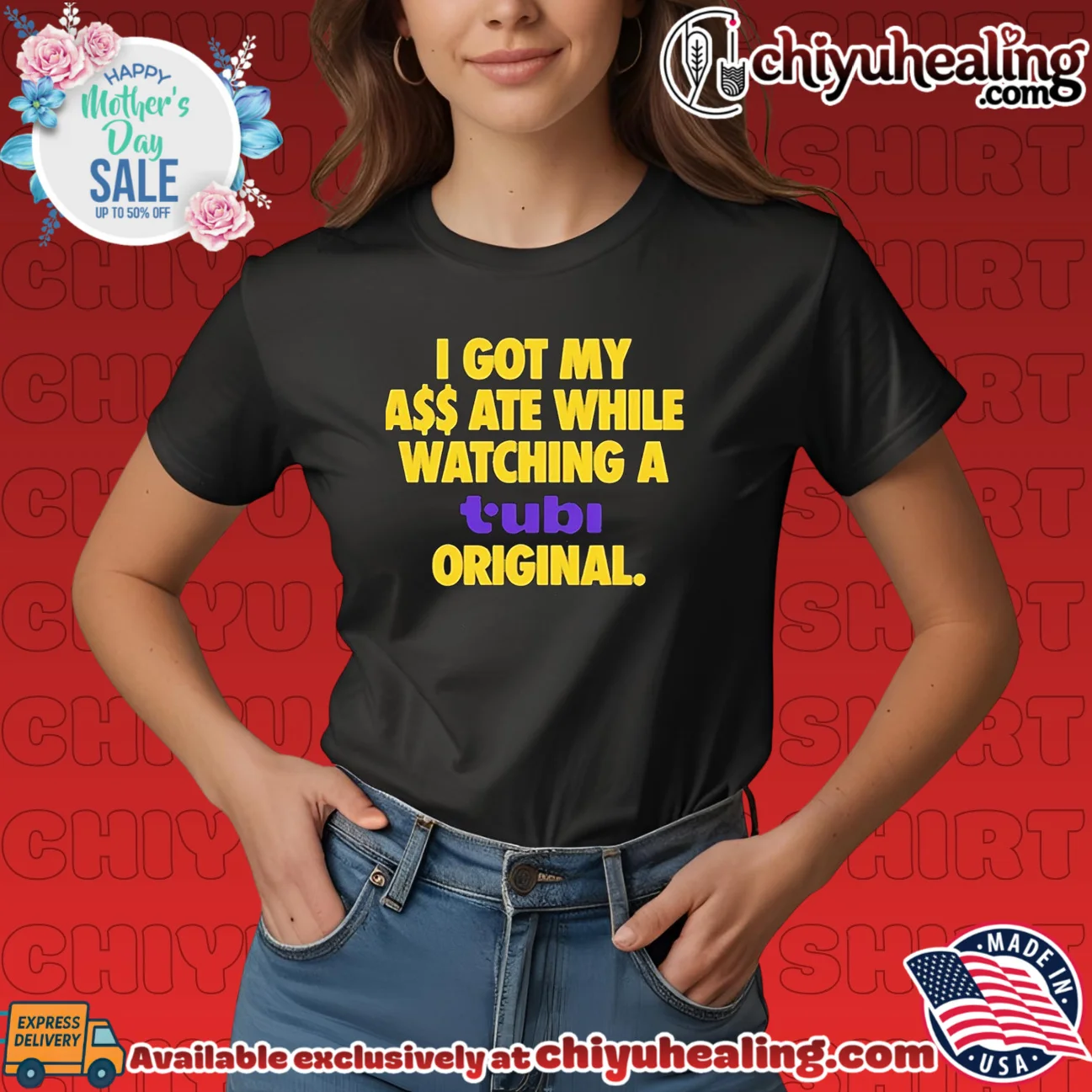 I Got My Ass Ate While Watching Tubi Original epic shirt & hoodie | Official Style Drop I Got My Ass Ate While Watching Tubi Original