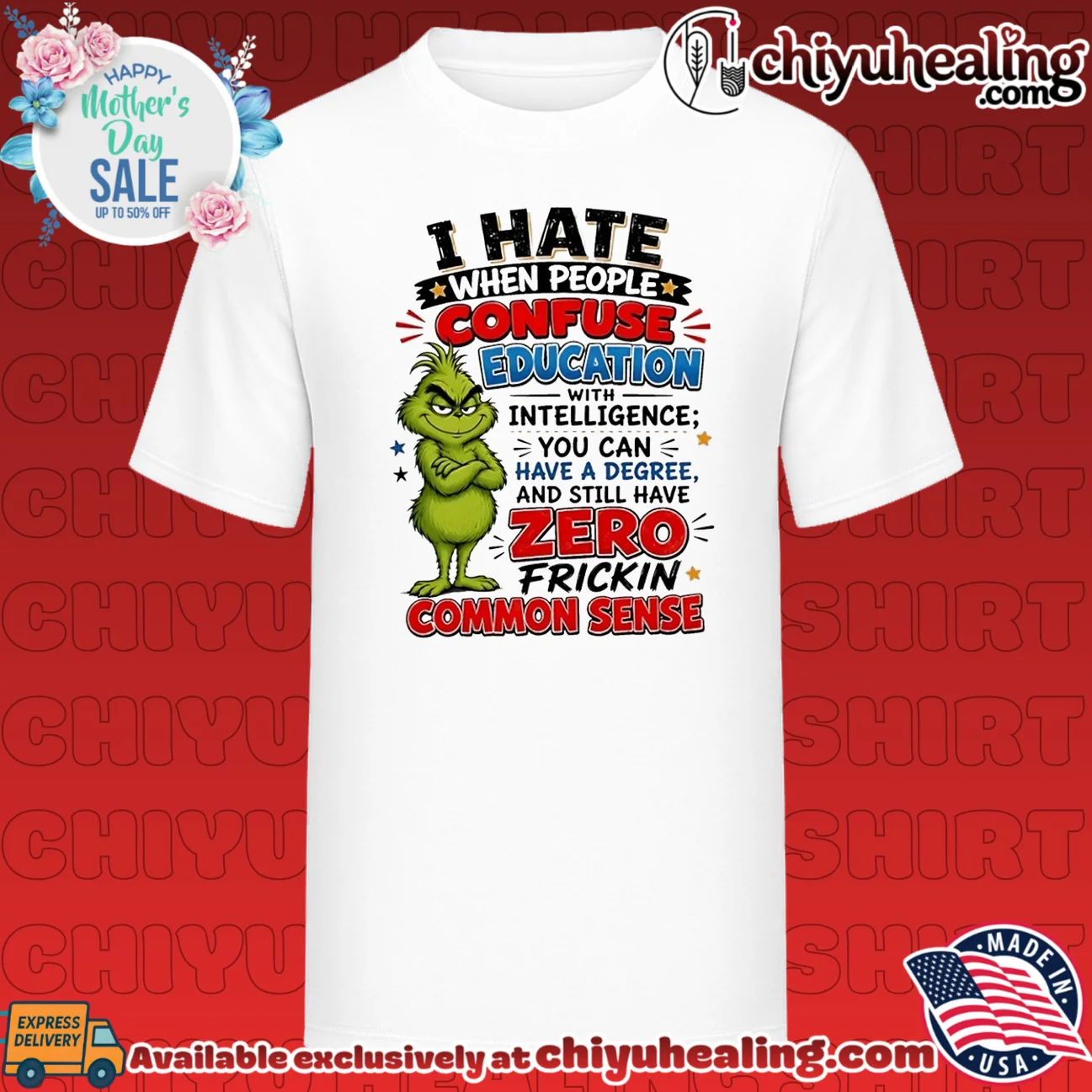 I hate when people confuse education with intelligence you can have a degree Grinch