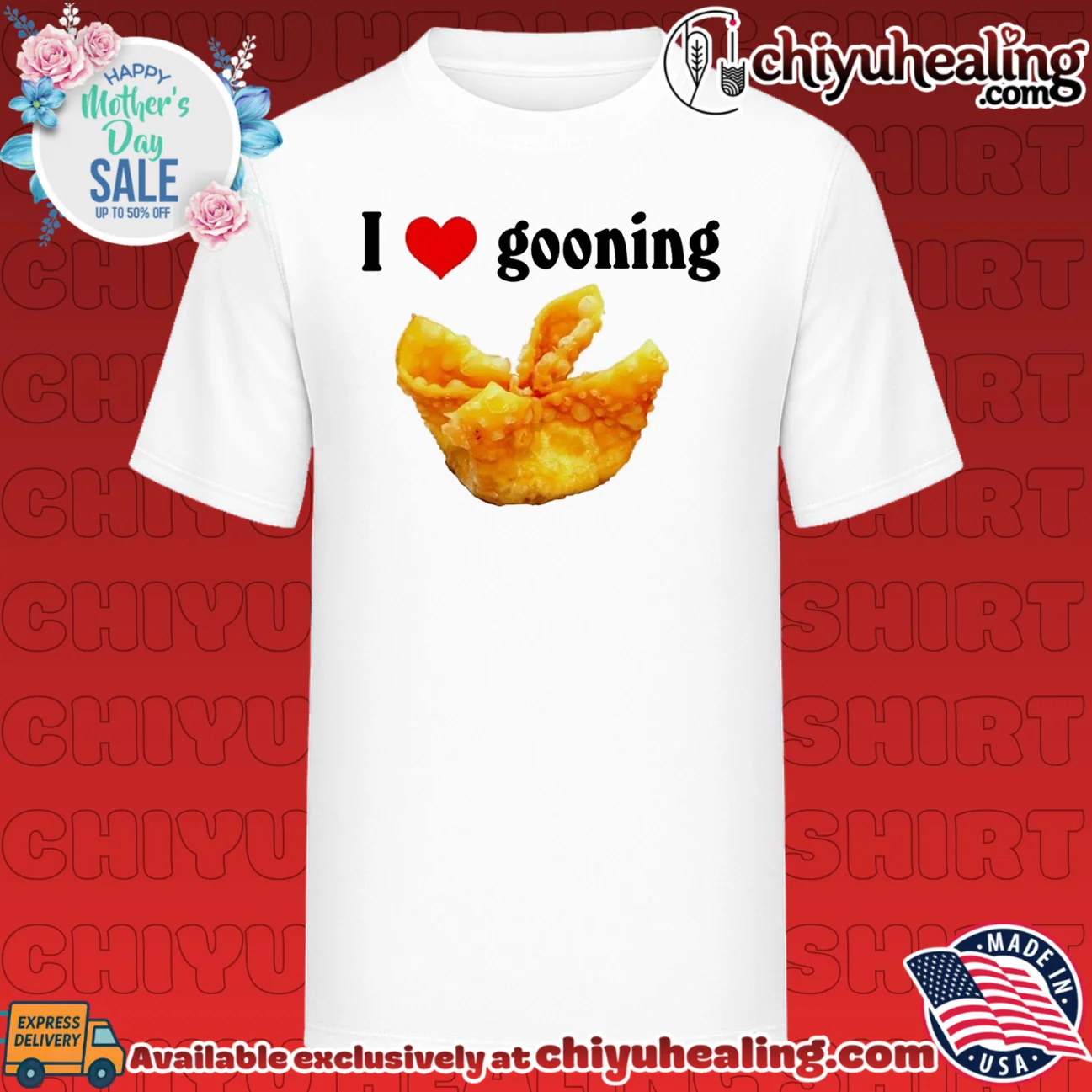 I Heart Gooning with Fried Wonton funny food meme shirt & hoodie