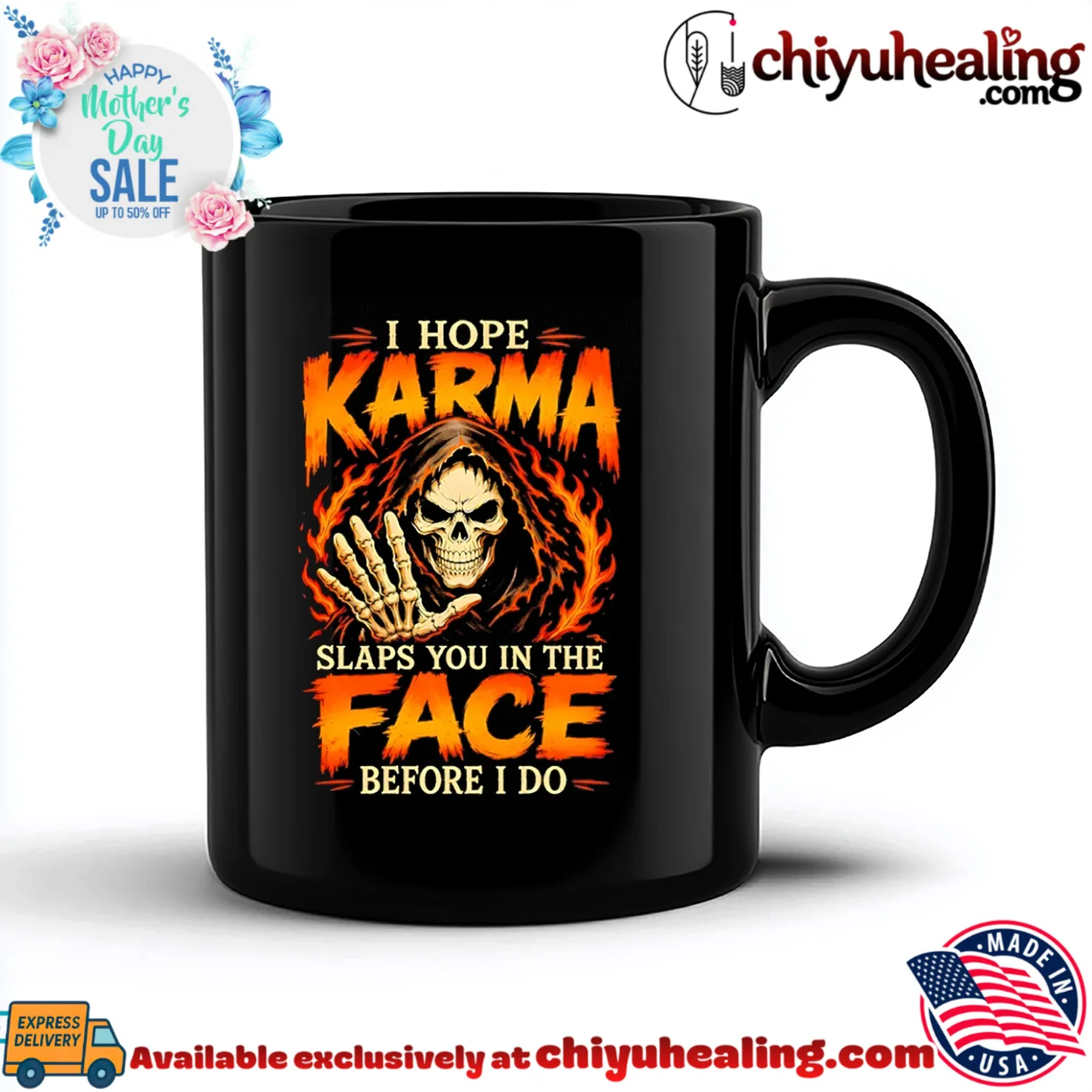 I hope karma slaps you in the face before I do shirt & hoodie I hope karma slaps you in the face before I do