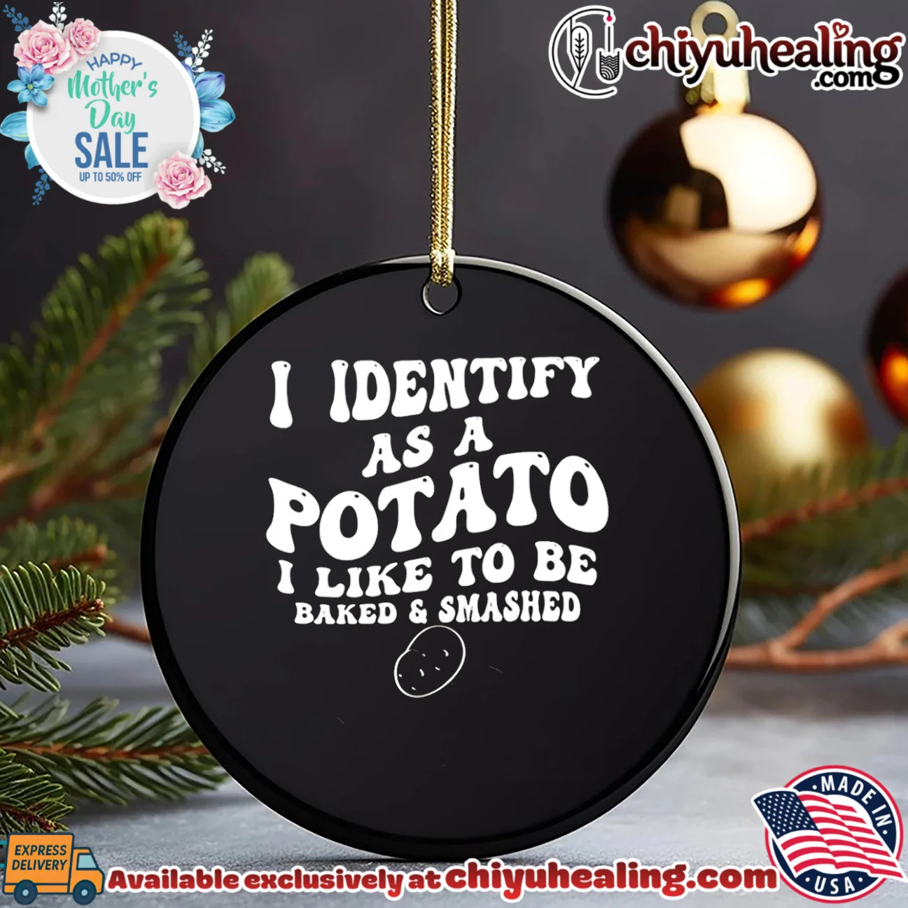 I identify as a potato I like to be baked and smashed signature shirt & hoodie - Urban Fashion I identify as a potato I like to be baked and smashed