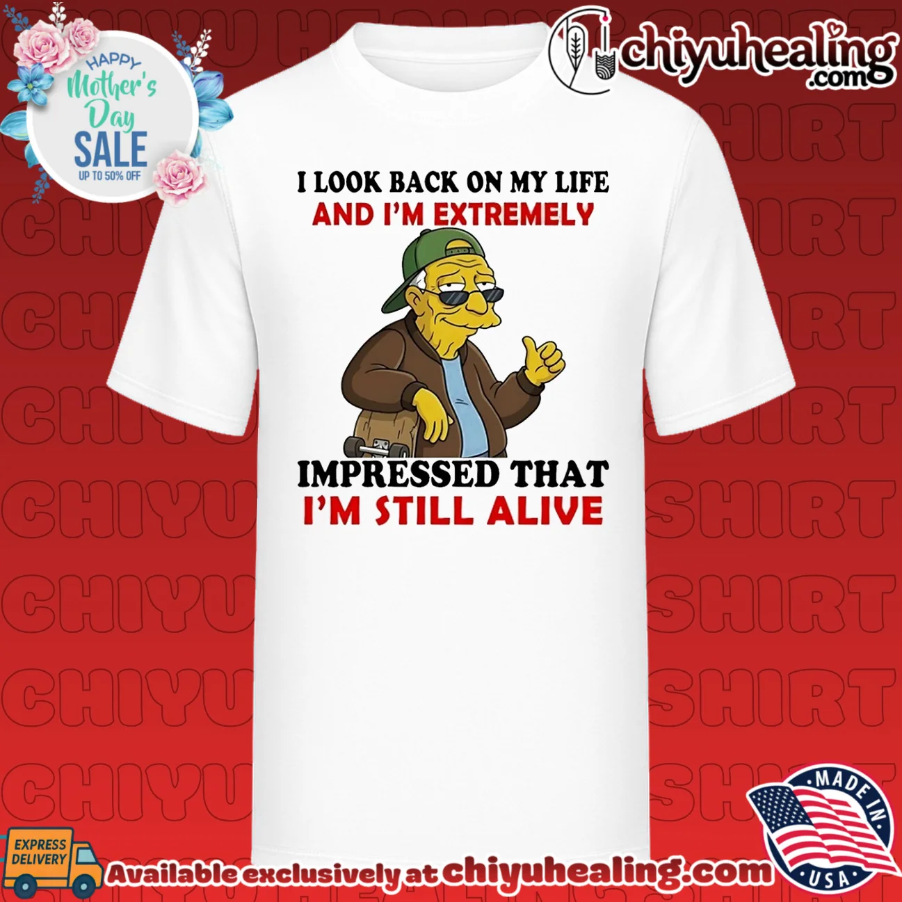 I look back on my life and I'm extremely imptressed that Hans Moleman shirt