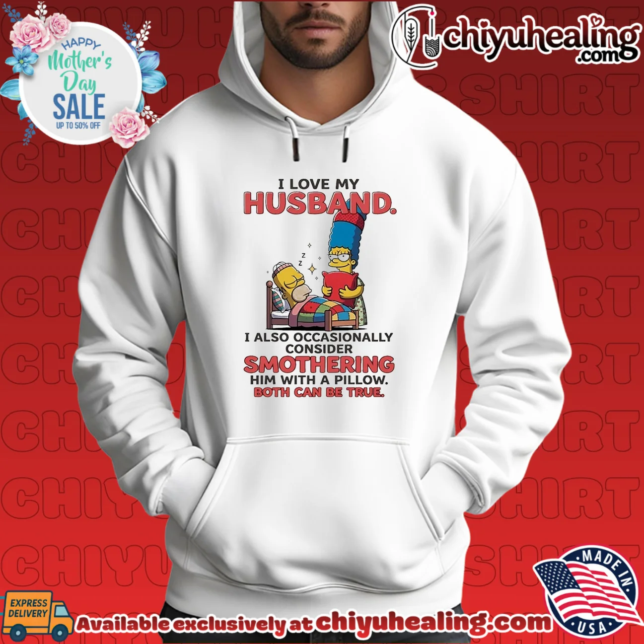 I love my husband I also occasionally consider smothering The Simpson authentic shirt & hoodie | IP Merchandise I love my husband I also occasionally consider smothering The Simpson authentic shirt & hoodie | IP Merchandise