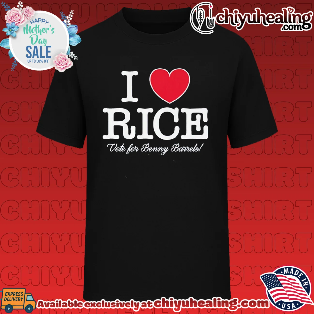 I Love Rice Vote for Benny Barrels New York Yankees shirt & hoodie