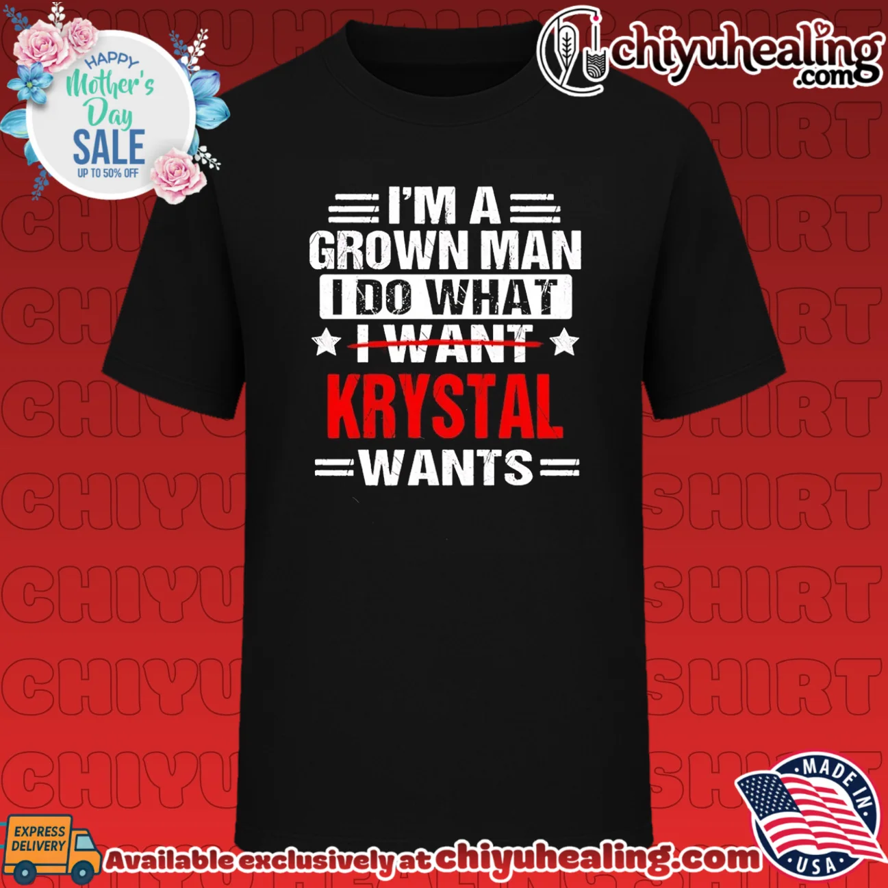 I'm a grown man I do what I want Krystal wants