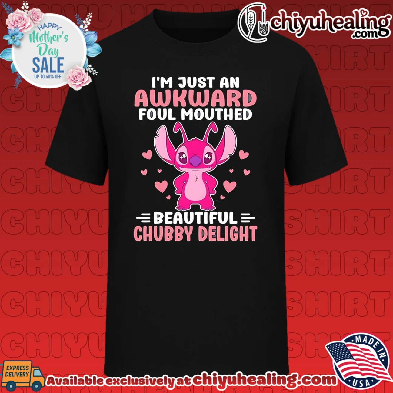 I'm just an awkward foul mouthed beautiful chubby delight Stitch shirt & hoodie