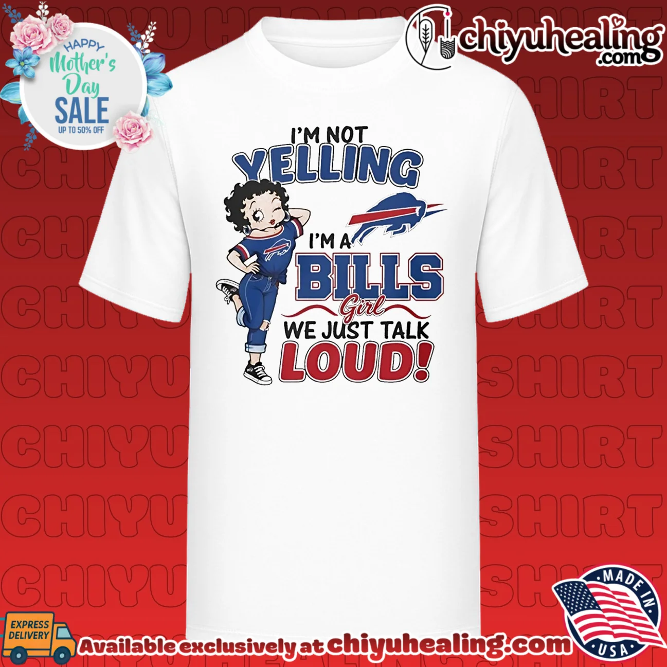 I'm not yelling i'm a Bills girl we just talk loud
