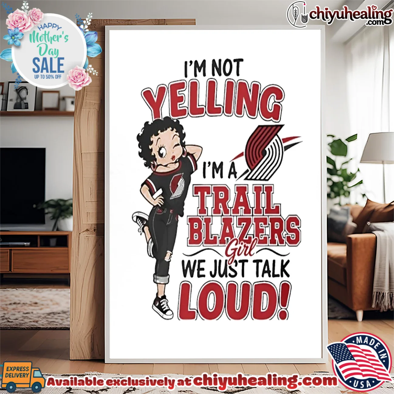 I'm not yelling I'm a Portland Trail Blazers girl we just talk loud prime shirt & hoodie | Official Style Drop I'm not yelling I'm a Portland Trail Blazers girl we just talk loud