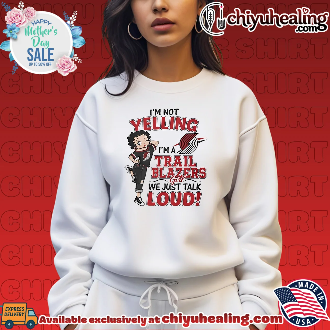 I'm not yelling I'm a Portland Trail Blazers girl we just talk loud prime shirt & hoodie | Official Style Drop I'm not yelling I'm a Portland Trail Blazers girl we just talk loud