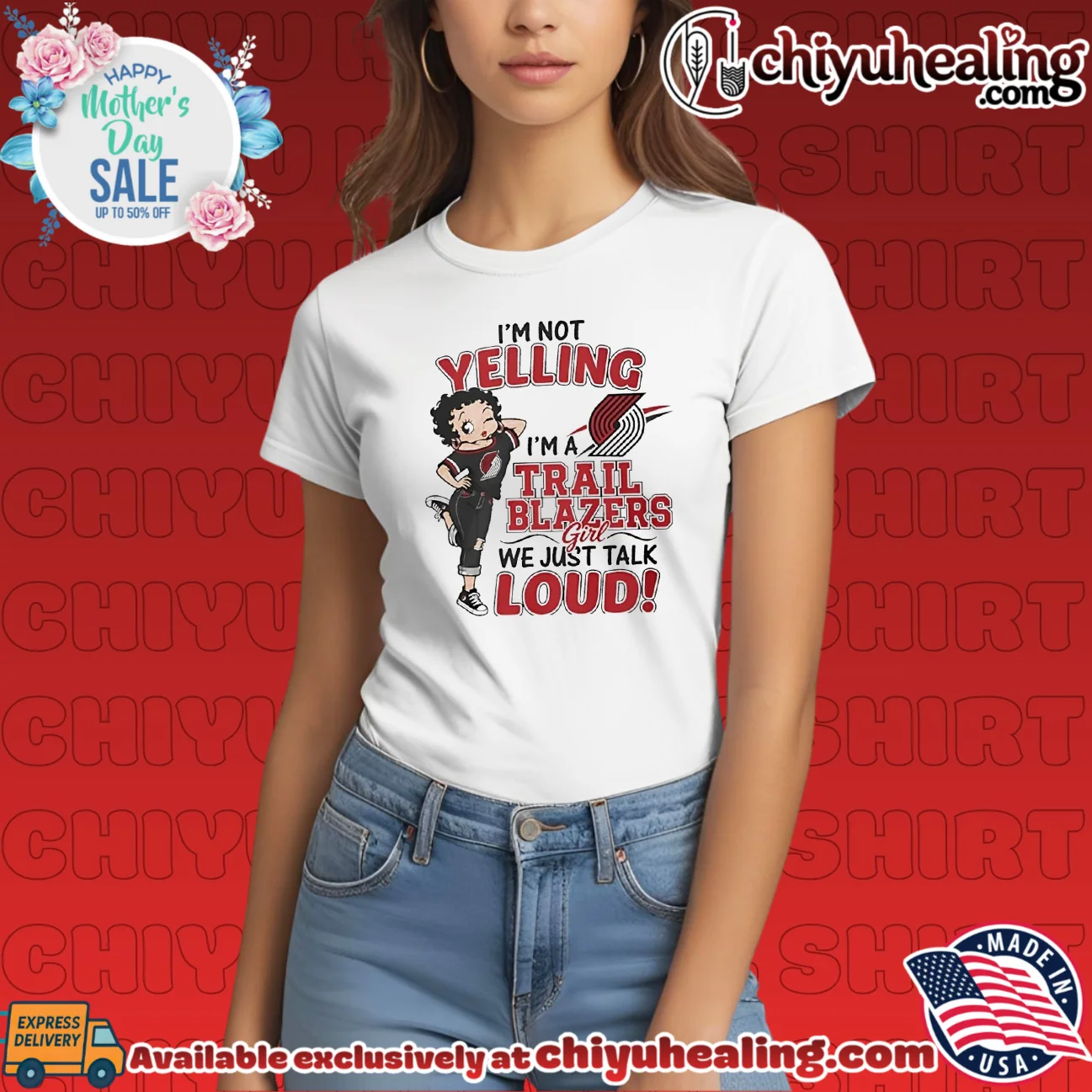 I'm not yelling I'm a Portland Trail Blazers girl we just talk loud prime shirt & hoodie | Official Style Drop I'm not yelling I'm a Portland Trail Blazers girl we just talk loud