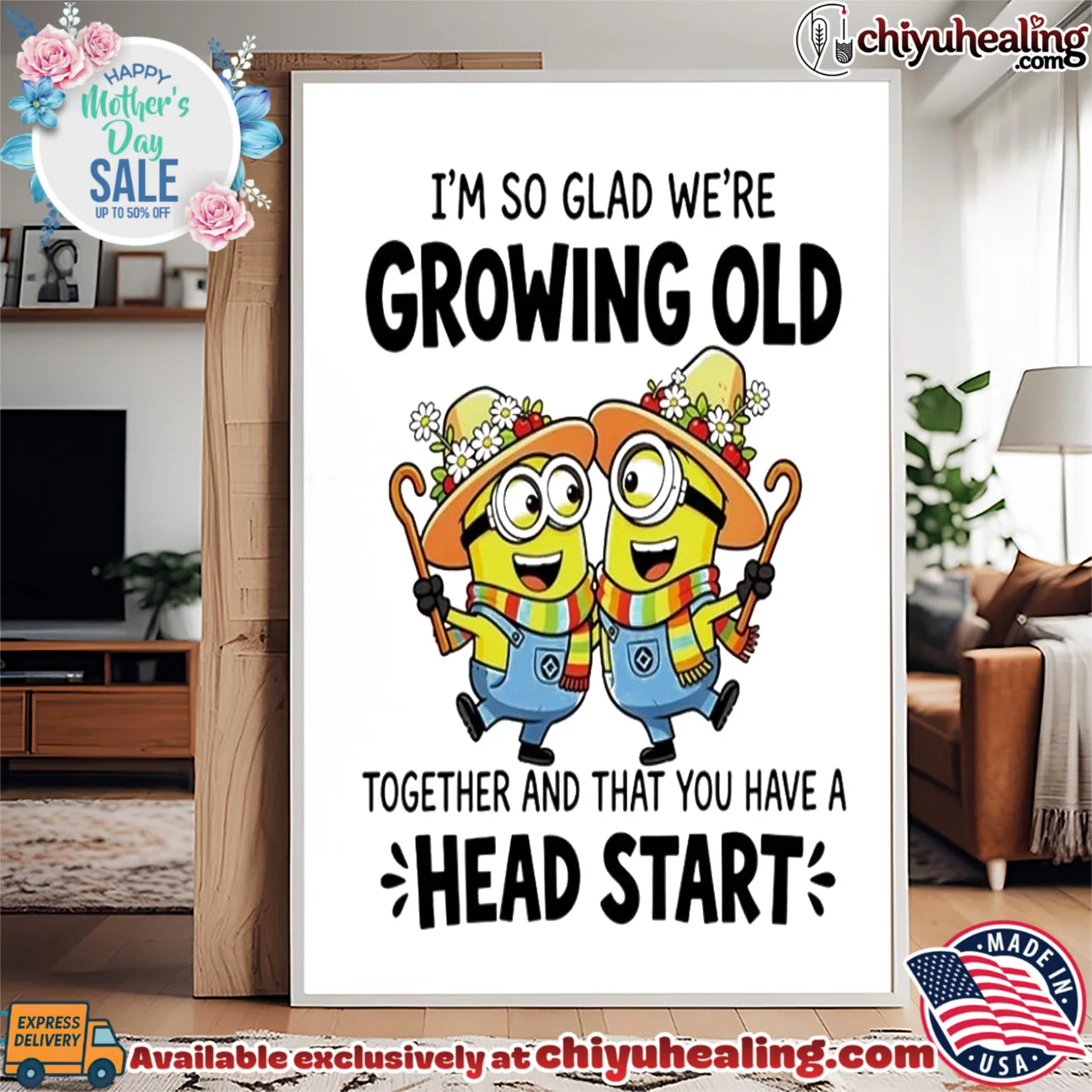 I'm so glab we're growing old together and that you have a head start Minion essential shirt & hoodie | Modern Street Style I'm so glab we're growing old together and that you have a head start Minion