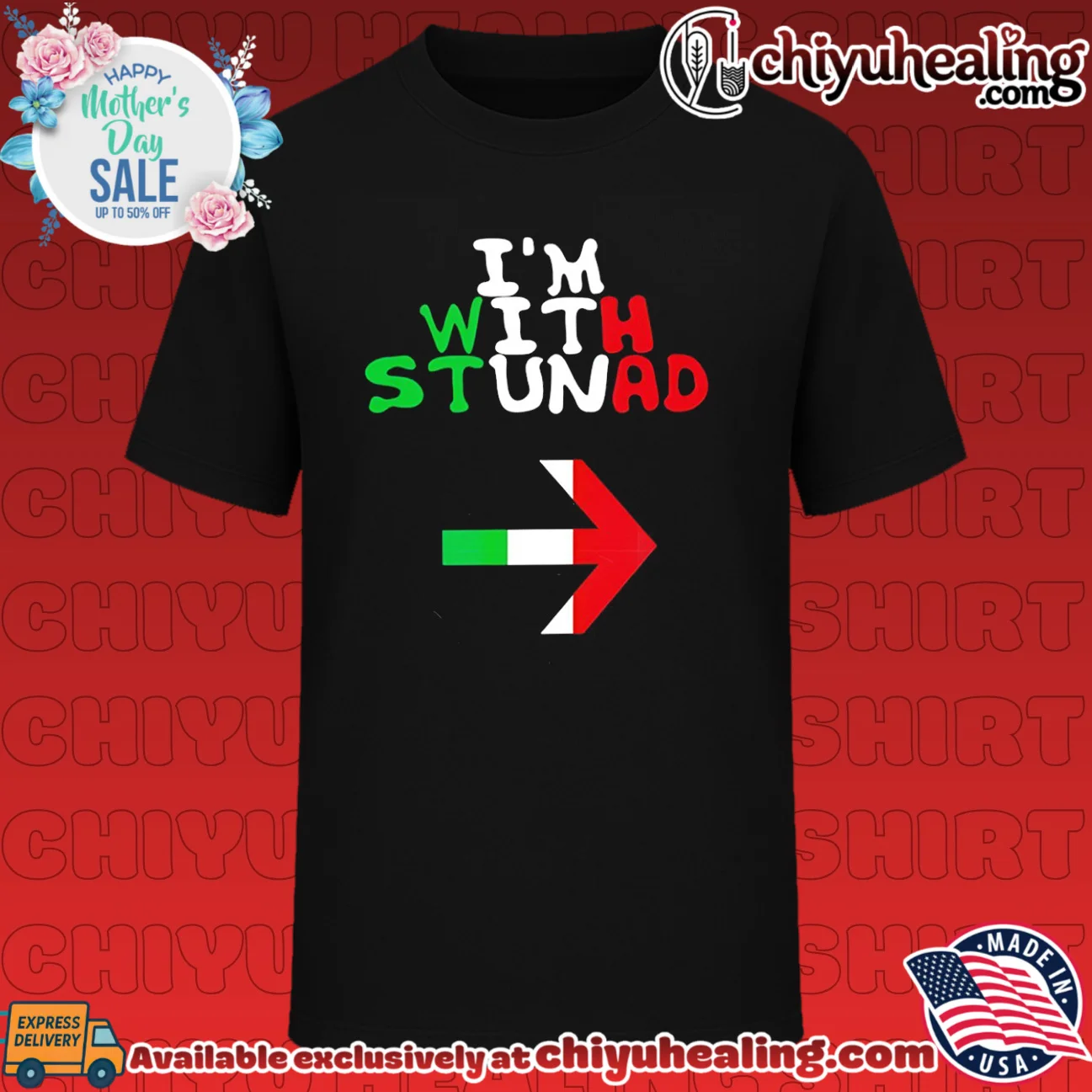 I'm with Stunad Italian flag