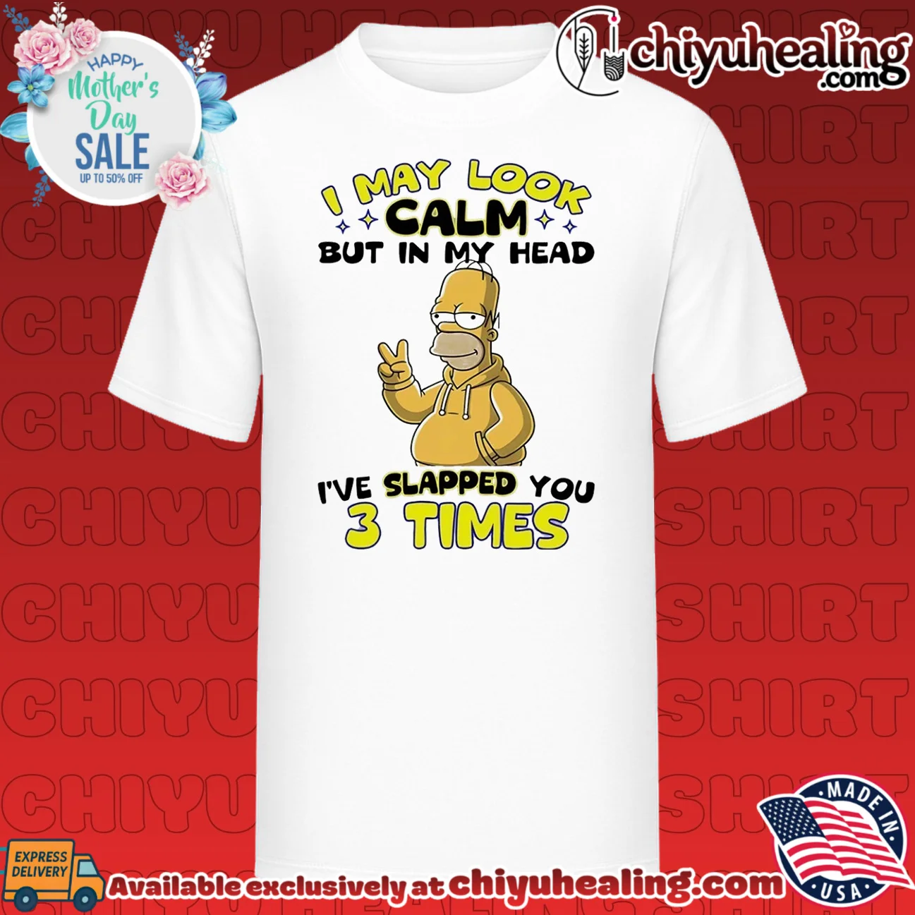 I may look calm but in my head I've slapped you 3 times Simpson