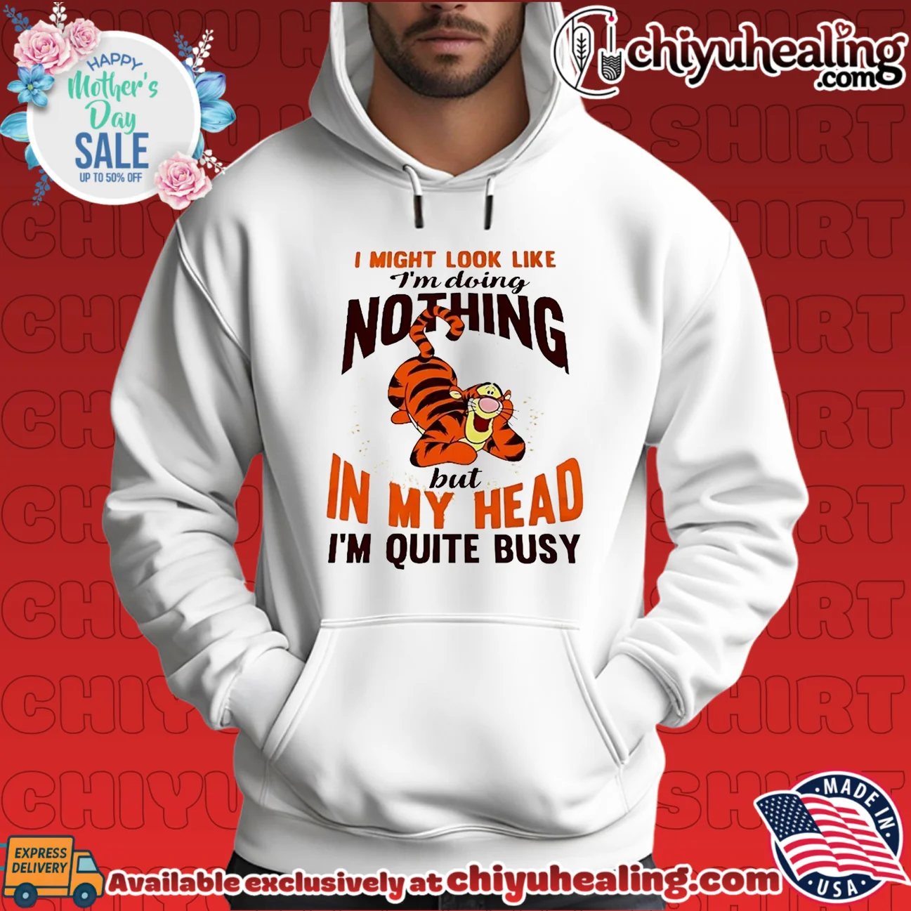 I Might Look Like I Am Doing Nothing but in My Head I Am Quite Busy Tigger shirt & hoodie I Might Look Like I Am Doing Nothing but in My Head I Am Quite Busy Tigger shirt & hoodie