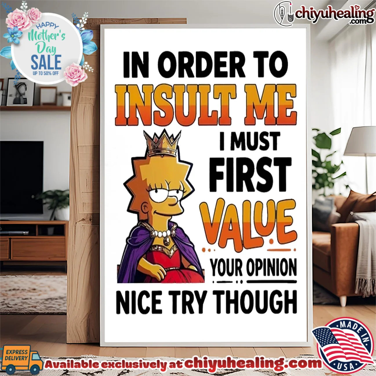 I order to unsult me I must first value your opinion nice try though Lisa Simpson classic shirt & hoodie | Iconic Look I order to unsult me I must first value your opinion nice try though Lisa Simpson