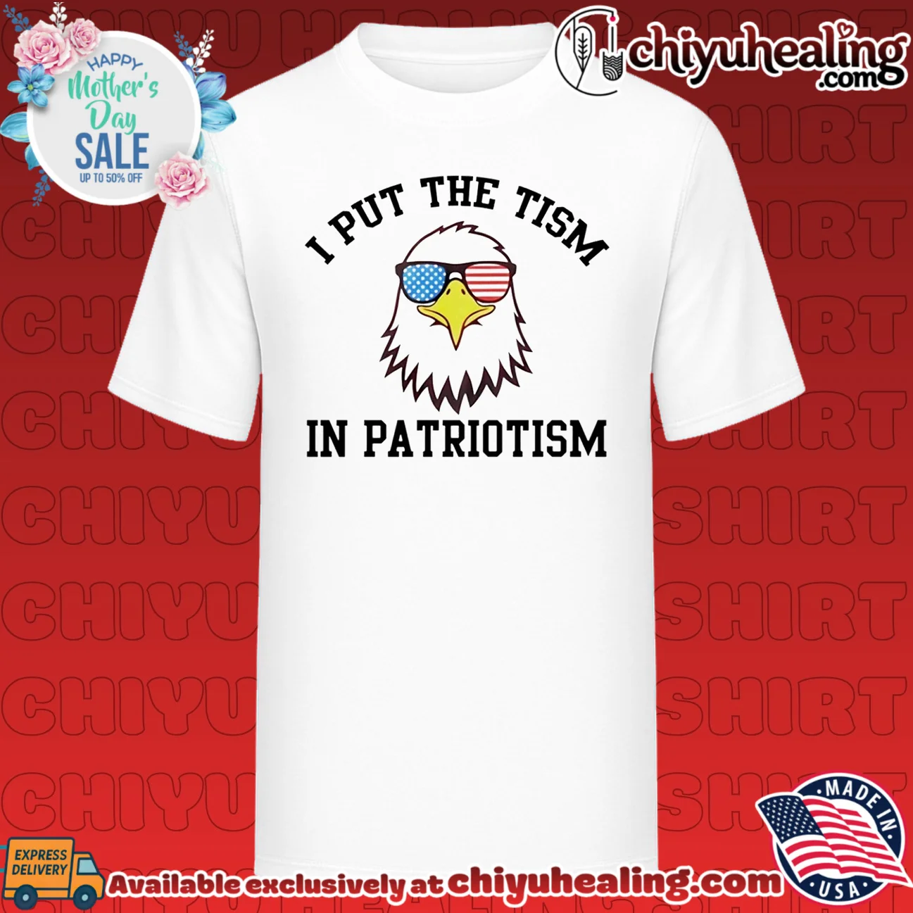 I put the tism in a patrotism Eagle