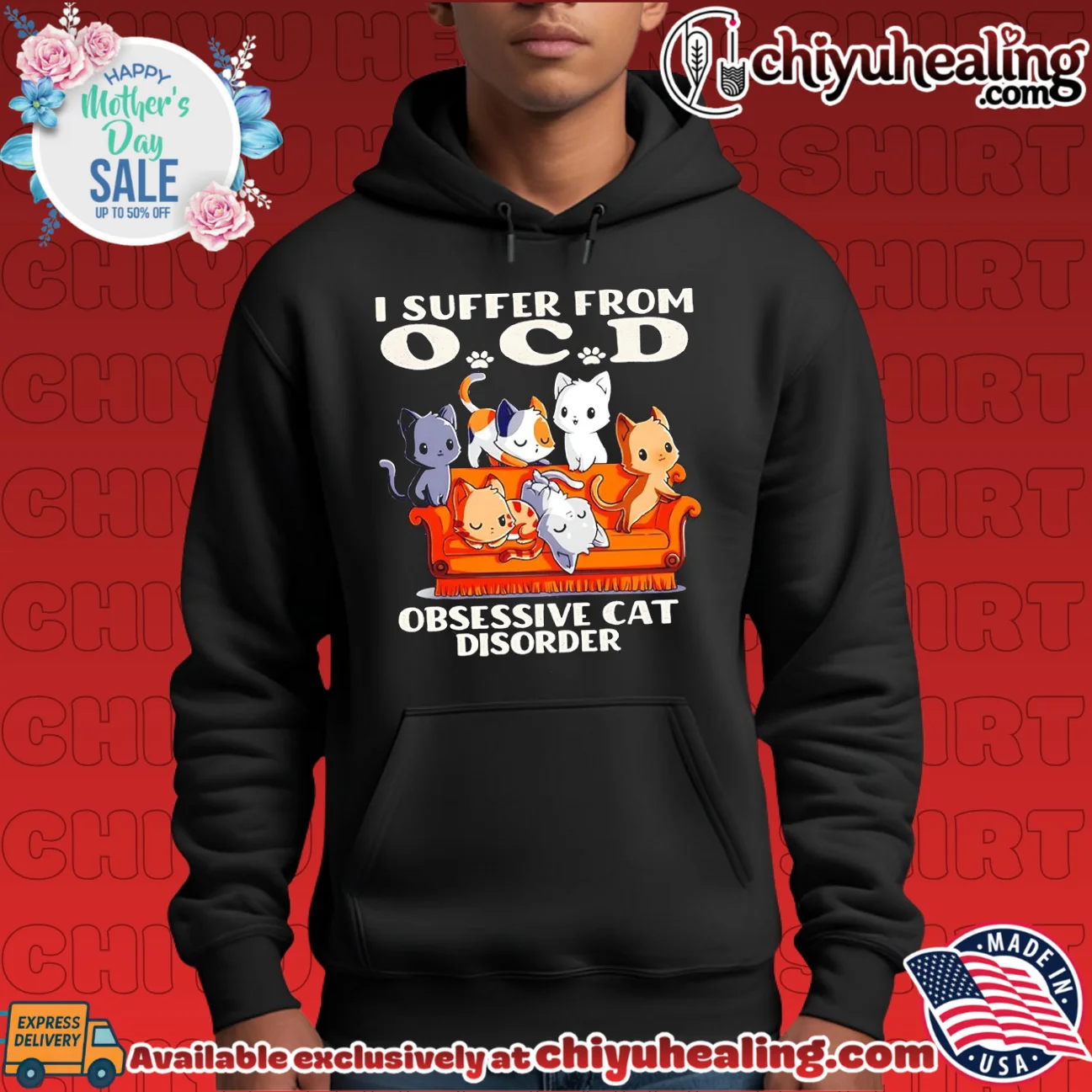 I suffer from ocd obsessive cat disorder shirt & hoodie I suffer from ocd obsessive cat disorder shirt & hoodie