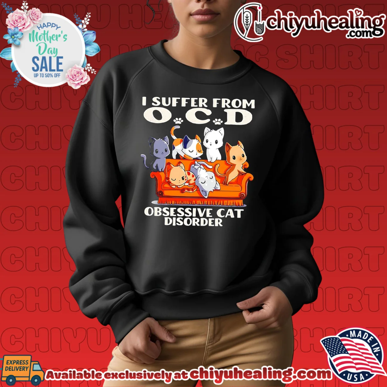I suffer from ocd obsessive cat disorder shirt & hoodie I suffer from ocd obsessive cat disorder