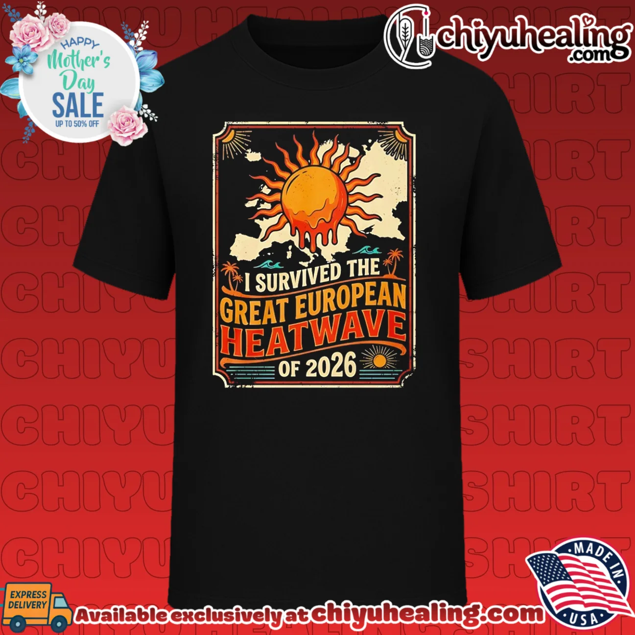 I Survived The European Heatwave 2026 shirt & hoodie