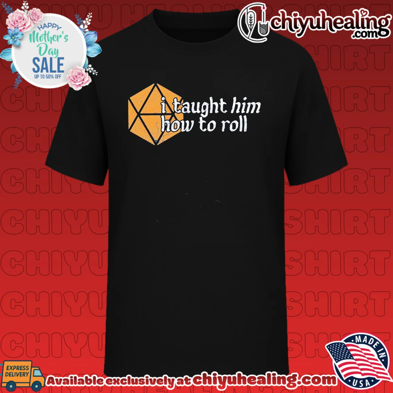 I taught him how to roll vintage shirt