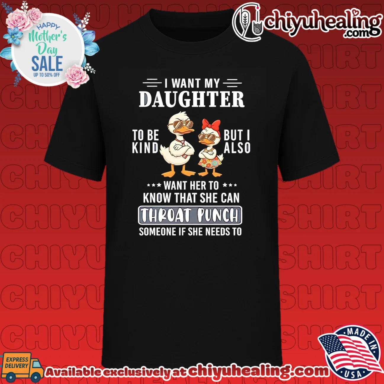 I want my daughter to be kind but I also want her to know that she can throat punch someone if she needs to shirt & hoodie