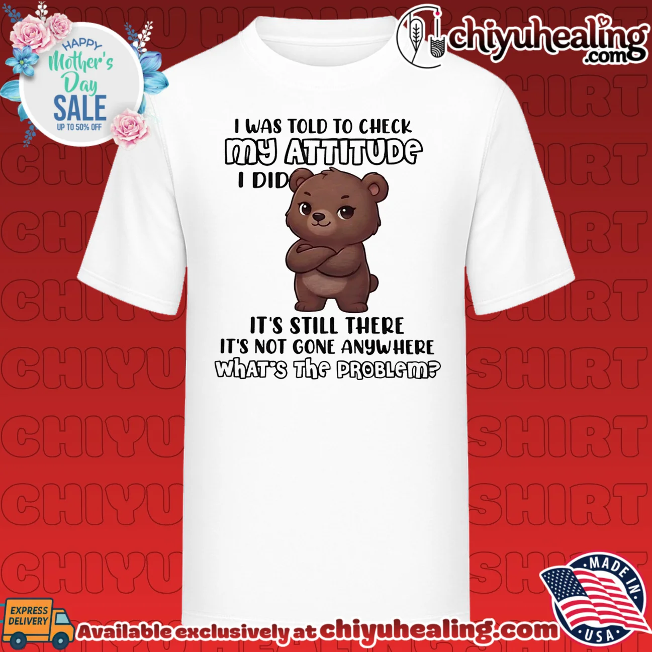 I was told to check my attitude I did it's still there it's not gone anywhere what's the problem shirt & hoodie