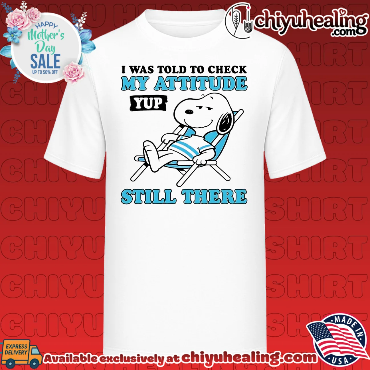 I was told to check my attitude yup still there Snoopy