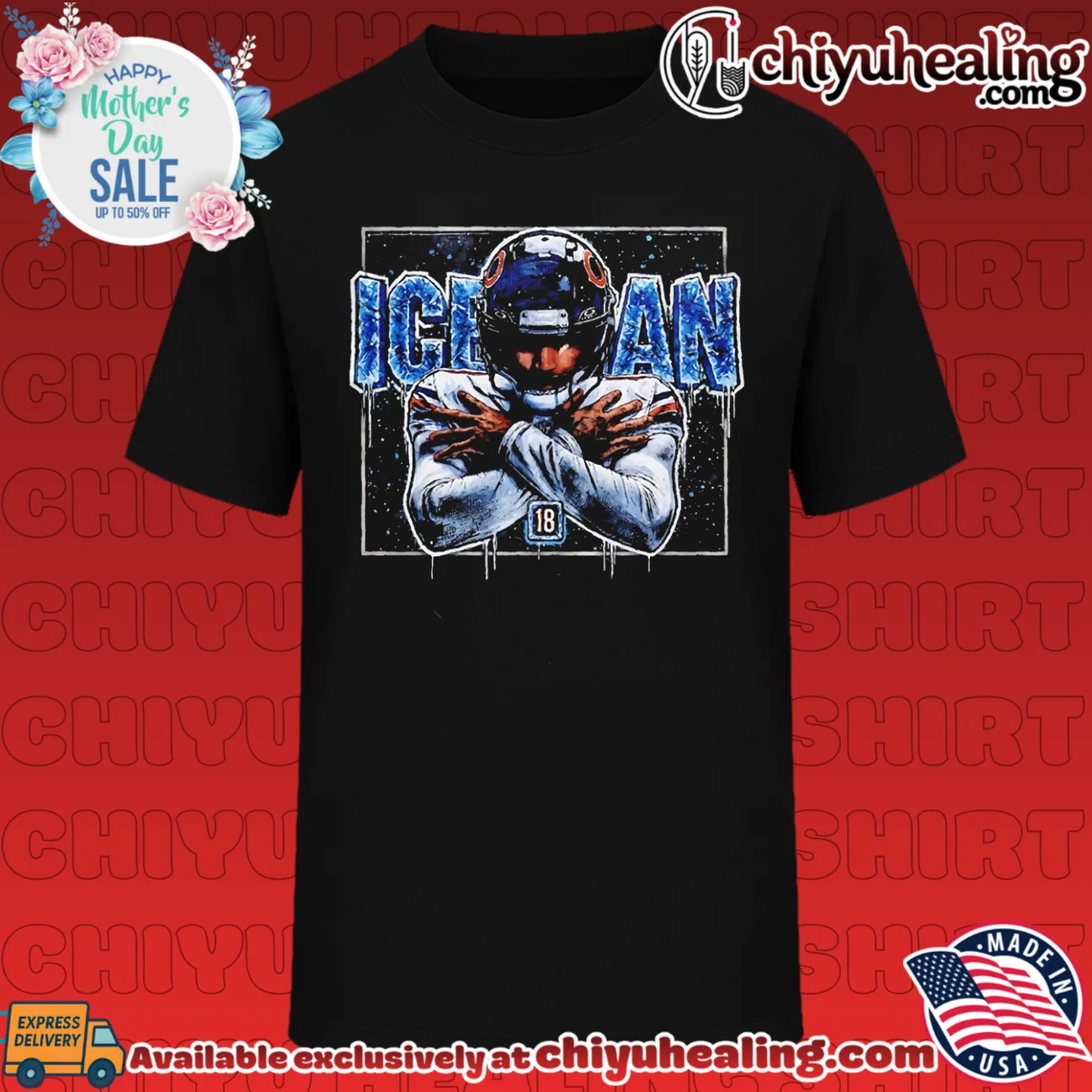 Iceman Keenan Allen Chicago Bears 18 NFL art shirt & hoodie